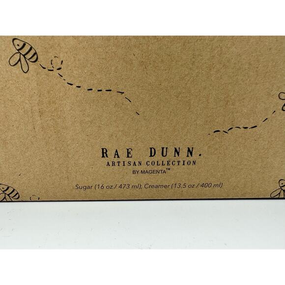 Rae Dunn Bee Collection Set Sugar and Creamer, NIB - Picture 6 of 6
